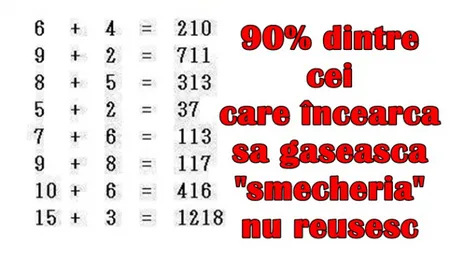 Testul de logică pe care cei mai mulţi îl greşesc. Ţi-ai dat seama de rezolvare?