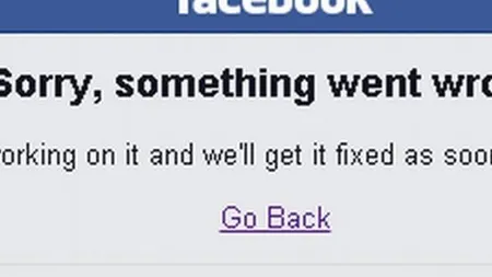 FACEBOOK a picat luni seară în Romania