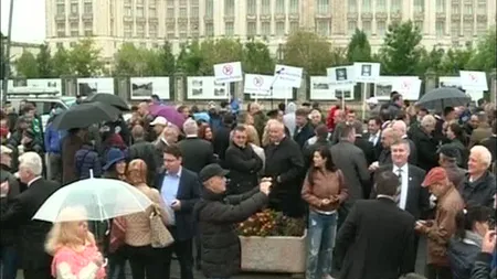 MITING PNL în ziua moţiunii. Gorghiu şi-a transmis mesajul pe Facebook. Prezenţa, sub aşteptări UPDATE