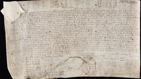 Obligaţiunea olandeză din 1648, scrisă pe piele de capră, pentru care încă se mai plăteşte dobândă