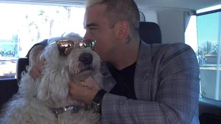 Robbie Williams e în doliu! Cel mai bun prieten al lui, ciobănescul carpatin Spencer, a murit