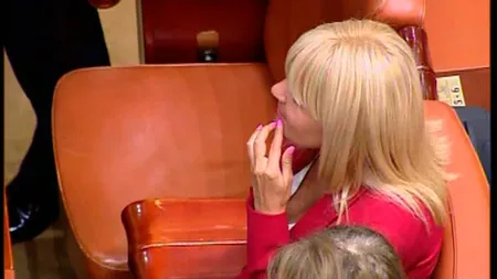 ELENA UDREA a făcut senzaţie la Parlament. Cum şi-a făcut apariţia fostul ministru VIDEO