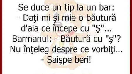 BANCUL ZILEI: Băutura care începe cu 