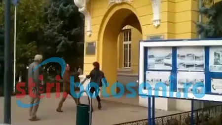 Un afacerist din Botoşani s-a luat la bătaie cu un trecător, chiar în faţa primăriei