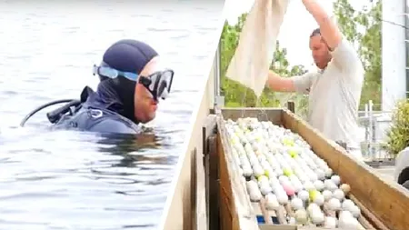 Ideea genială a unui şomer. A făcut 15 milioane dolari din pescuitul mingilor de golf VIDEO
