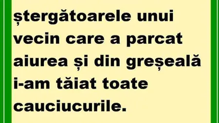 BANCUL ZILEI: Între vecini