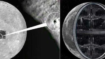 EXTRATEREŞTRII şi-au băgat COADA. LUNA ar fi de fapt o NAVĂ URIAŞĂ care orbitează în jurul PĂMÂNTULUI