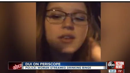 O tânără a transmis live pe internet momentul în care conducea beată moartă. Cum a fost prinsă femeia VIDEO