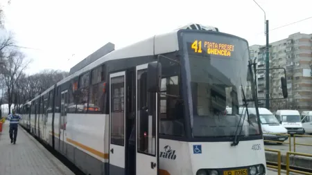 Tramvaiele liniei 41 nu circulă sâmbătă şi duminică. Ce variante de transport a pregătit RATB