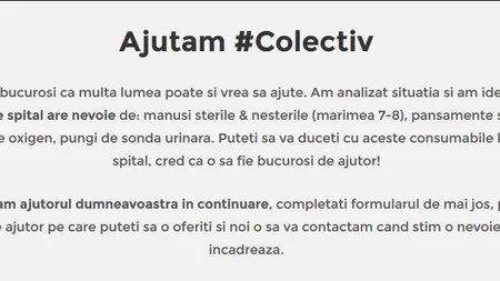 Voluntarii au creat site-ul colectiv.info cu informaţii utile despre victime