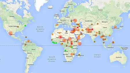 Lumea se pregăteşte de război: 289 de atentate teroriste în 2015