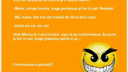 Bancul zilei: Ion şi Măria