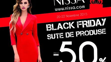 Anul acesta BLACK FRIDAY este genial la NISSA. Mii de produse cu REDUCERE DE PANA LA -50%