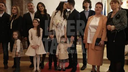 Anca Serea şi Adi Sînă s-au căsătorit. Primele imagini de la cununia civilă FOTO
