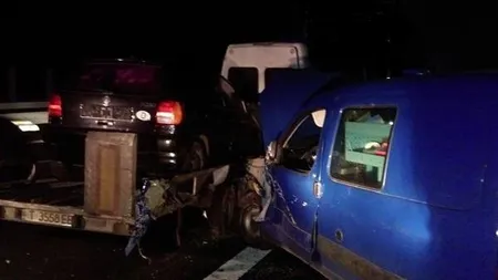 Accident GRAV pe autostrada Timişoara - Lugoj. Mai mulţi răniţi, inclusiv COPII