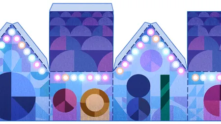 Sărbători fericite de la Google cu un nou doodle. Mesaje de Crăciun pentru cei dragi. VIDEO