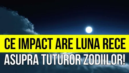 Ce influenta are LUNA RECE de Craciun asupra ZODIILOR