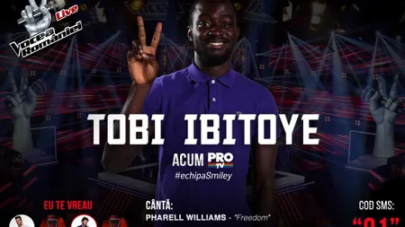 CASTIGATOR VOCEA ROMANIEI: Tobi Ibitoye, pariul lui Smiley