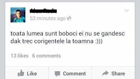 Topul greşelilor de limbă pe care le fac românii pe Facebook