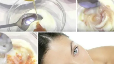 A amestecat iaurt cu două ingrediente simple, apoi l-a aplicat faţă! Face MIRACOLE pe ger