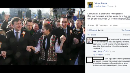 Victor Ponta, mesaj surprinzător pe Facebook de ZIUA UNIRII