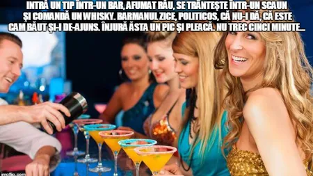 BANCUL ZILEI: Prea beat ca să îşi mai amintească ceva