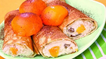 Reţeta zilei: Clătite braşovene cu brânza dulce şi stafide