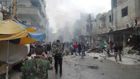 Mai multe explozii au zguduit capitala Siriei. Zeci de oameni au murit