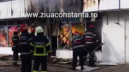 INCENDIU la un restaurant din Mamaia VIDEO