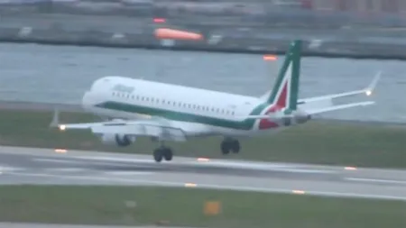 Londra: Un avion de pasageri a fost la un pas de răsturnare pe pistă din cauza furtunii Imogen