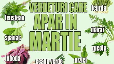 Verdeţuri care apar în luna martie şi proprietăţile lor pentru sănătate