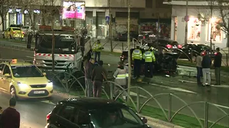 Accident GRAV în Capitală. Cinci tinere au ajuns la spital VIDEO