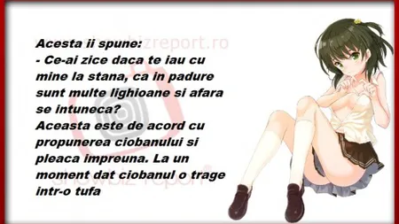 BANCUL ZILEI: O blondă se rătăceşte prin munţi