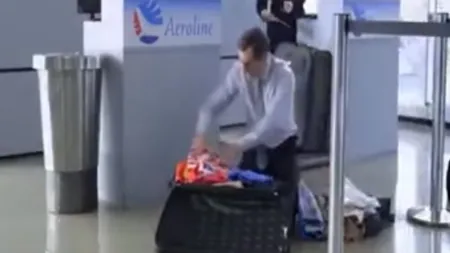 Ce să faci când ai bagajul prea greu la aeroport. Cea mai amuzantă idee VIDEO
