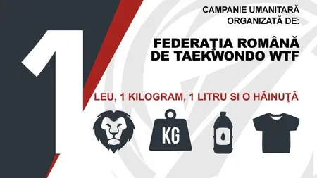 Campanie umanitară INEDITĂ a Federaţia Române de Taekwondo WTF