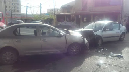 Accident în lanţ în Constanţa. O persoană a fost încarcerată