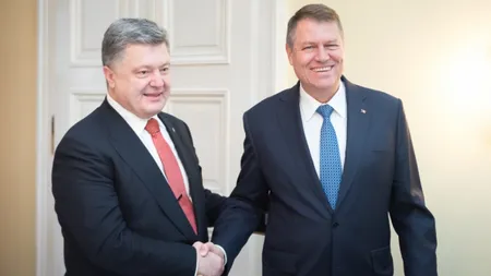 Klaus Iohannis se întâlneşte, joi, la Palatul Cotroceni, cu omologul său ucrainean Petro Poroşenko
