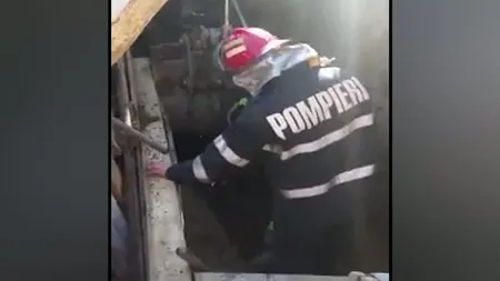 Muncitor salvat în ultima secundă de sub malul de pământ. Un coleg de şantier a avut o idee genială