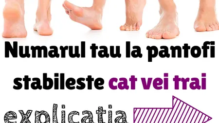 Durata de viaţă e stabilită de numărul de la pantofi