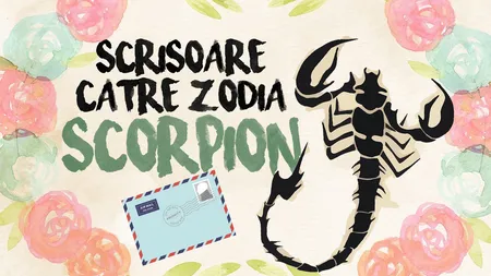 Horoscop: Scrisoare către zodia Scorpion