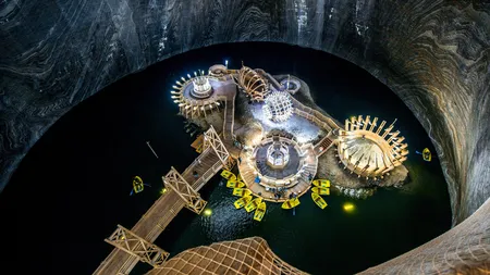Salina Turda, locul din România care este comparat cu Disneyland în presa străină. GALERIE FOTO
