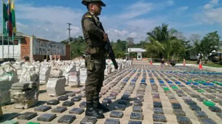 Circa 8.000 de tone de cocaină, confiscate în Columbia