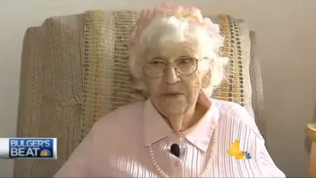 Ultima dorinţă a unei batrâne de 94 de ani a fost să apară 5 secunde la TV, să spună doar 3 cuvinte