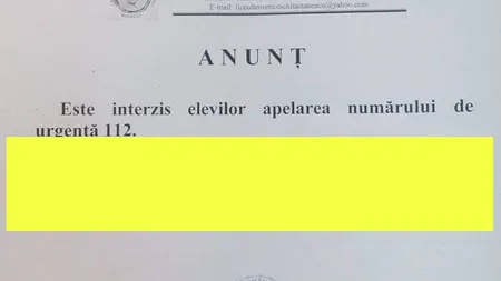 Anchetă la Liceul 