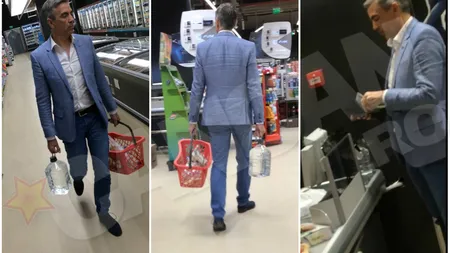 El este milionarul de la noi care îşi face singur cumpărăturile la supermarket FOTO