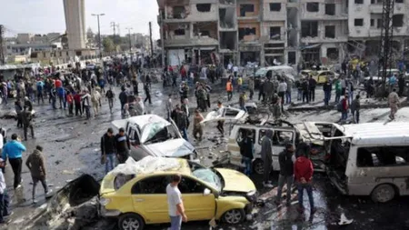 Peste 100 de persoane şi-au pierdut viaţa într-o serie de atentate în vestul Siriei