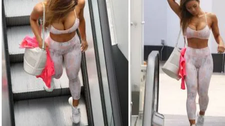 Au rămas interzişi când au văzut-o aşa. Cea mai vânată vedetă de către paparazzi, într-o bustieră minusculă la fitness