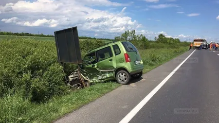 Georgica Cornu, accident de circulaţie lângă Timişoara. Omul de afaceri, dus la spital GALERIE FOTO