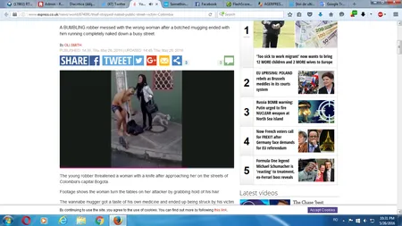 Un hoţ a fost făcut de râsul lumii de o femeie. A fost forţat să-şi dea jos hainele, în mijlocul străzii VIDEO