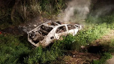 Accident grav în Timiş. Un şofer a murit carbonizat în maşină